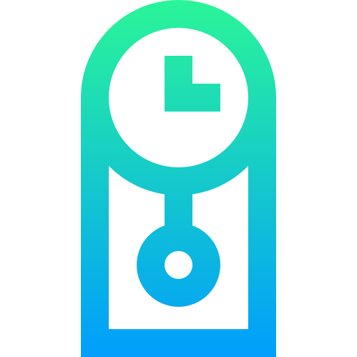 Wall clock Super Basic Straight Gradient icon