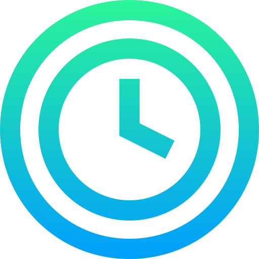 reloj de pared Super Basic Straight Gradient icono