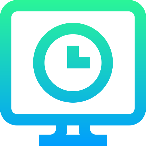컴퓨터 Super Basic Straight Gradient icon