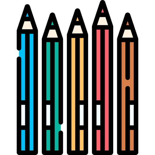 crayon de couleur Special Lineal color Icône