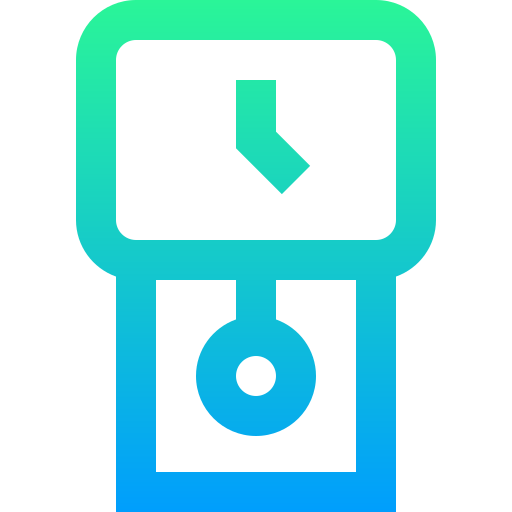 zegar ścienny Super Basic Straight Gradient ikona