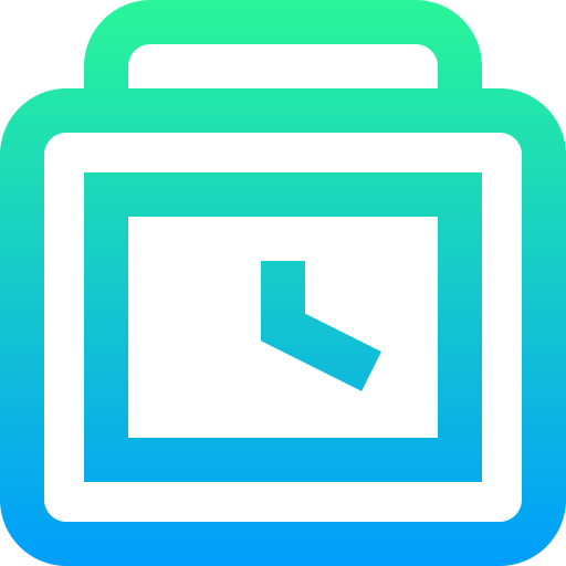 Alarm clock Super Basic Straight Gradient icon