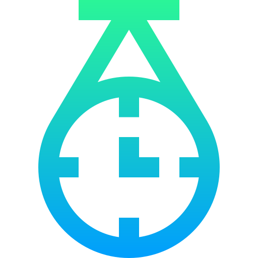 zegar ścienny Super Basic Straight Gradient ikona