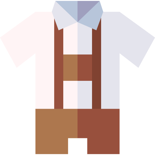 Lederhosen Basic Straight Flat icon