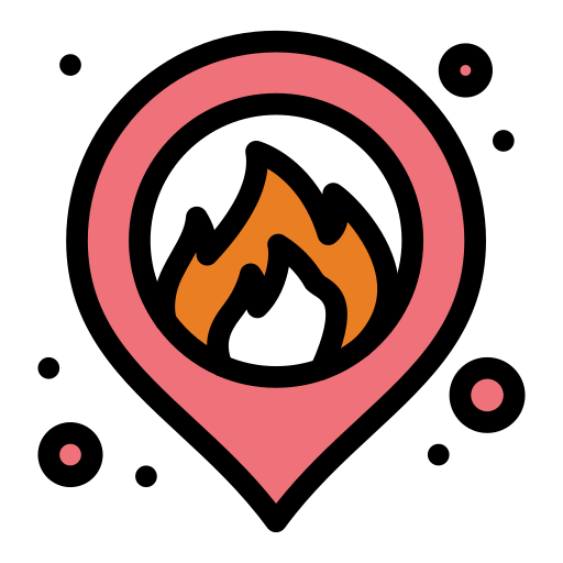 Fire Generic Outline Color icon