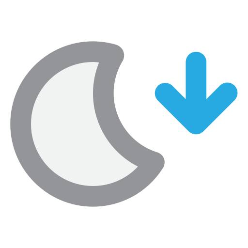 zachód księżyca Generic Outline Color ikona