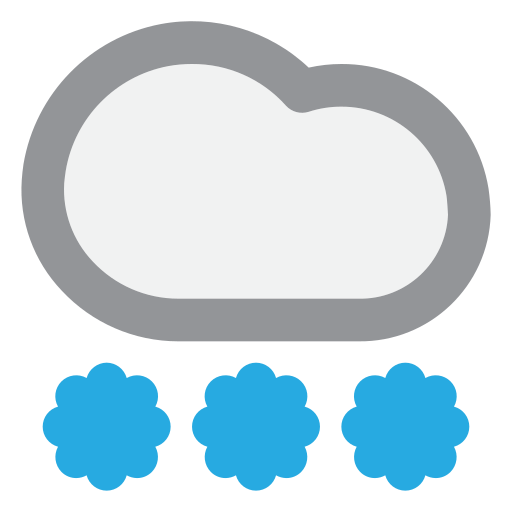 Snow fall Generic Outline Color icon