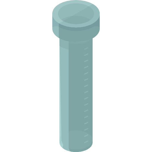 tubo de ensayo Roundicons Premium Isometric icono