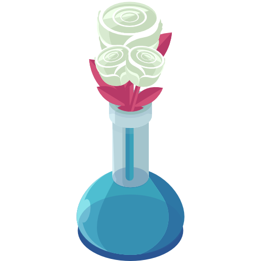 bloemen Roundicons Premium Isometric icoon