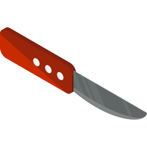 cuchillo Roundicons Premium Isometric icono