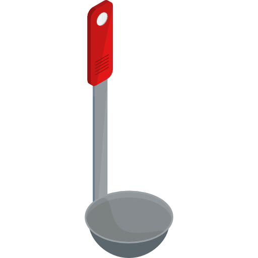 cucharón Roundicons Premium Isometric icono