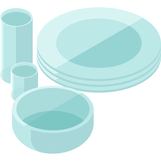 vaisselle Roundicons Premium Isometric Icône