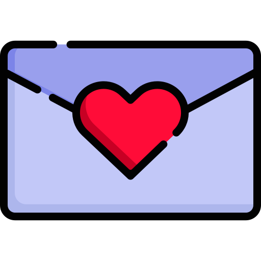 list miłosny Special Lineal color ikona