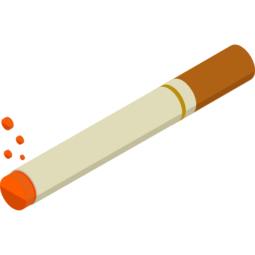 cigarrillo Roundicons Premium Isometric icono