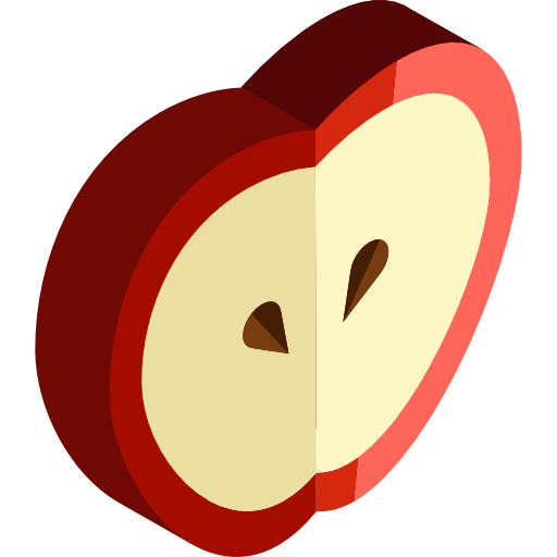 Яблоко Roundicons Premium Isometric иконка