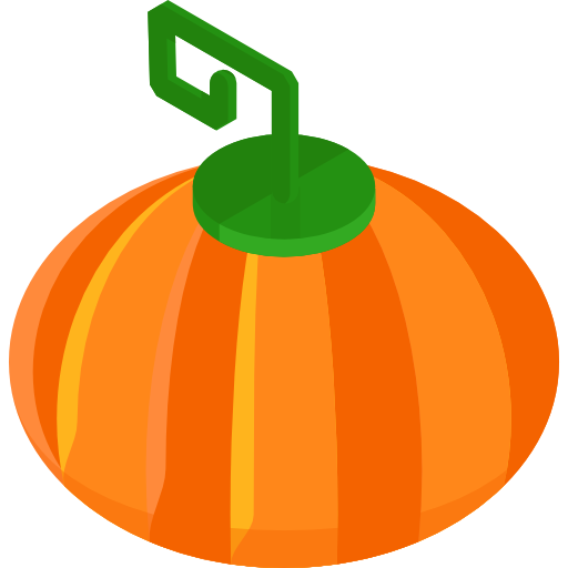 Pumpkin Roundicons Premium Isometric icon