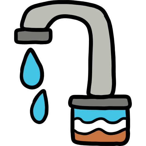 wasserhahn Hand Drawn Color icon