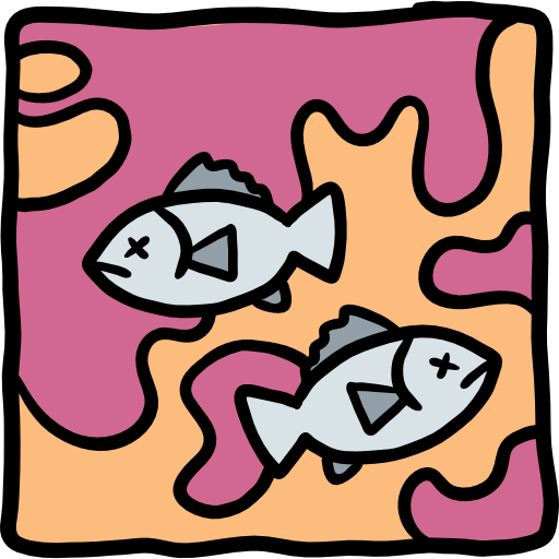 pescado Hand Drawn Color icono