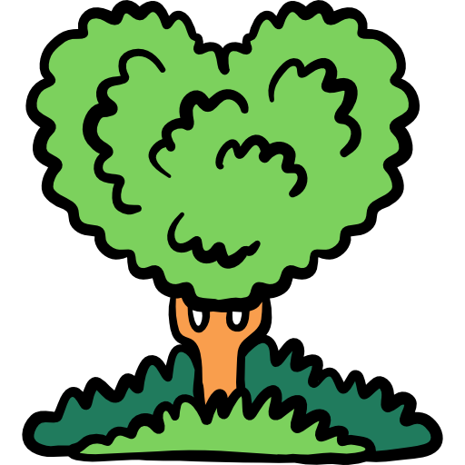 Árbol Hand Drawn Color icono