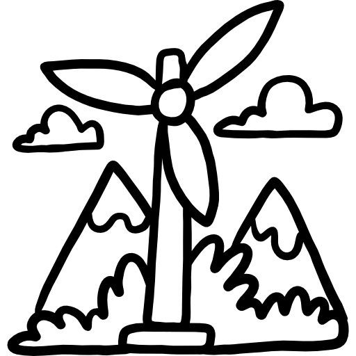 molino Hand Drawn Black icono