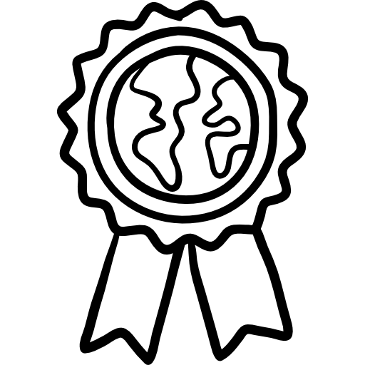 insignia Hand Drawn Black icono