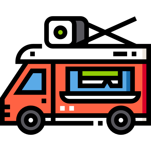 Sushi truck Detailed Straight Lineal color icon