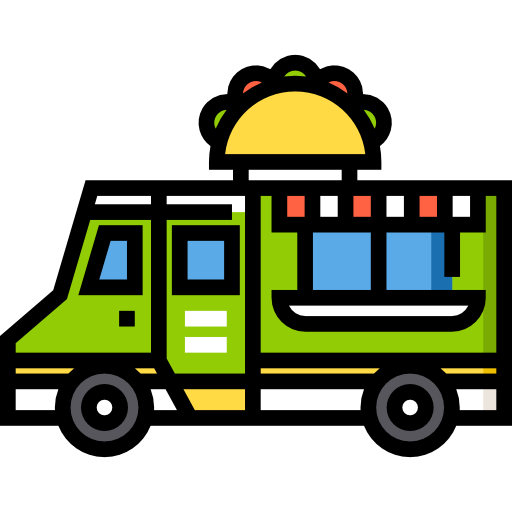 ciężarówka taco Detailed Straight Lineal color ikona