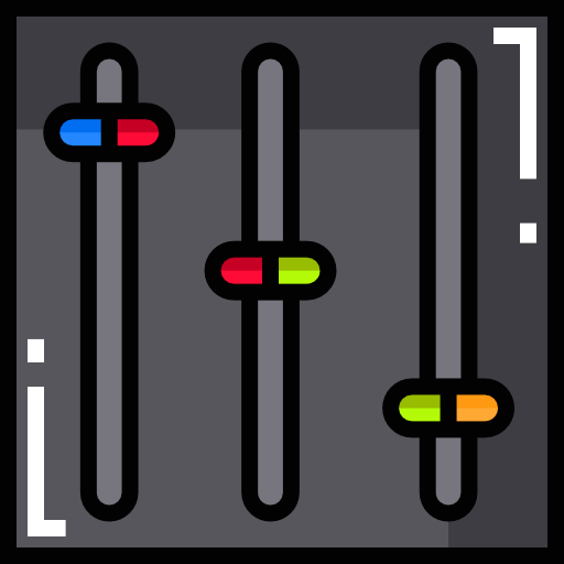 controlador Detailed Straight Lineal color icono