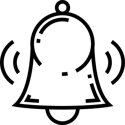 campana Detailed Straight Lineal icono