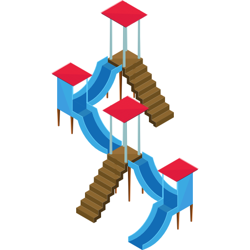 Детская горка Roundicons Premium Isometric иконка