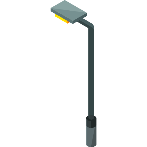 Street light Roundicons Premium Isometric icon