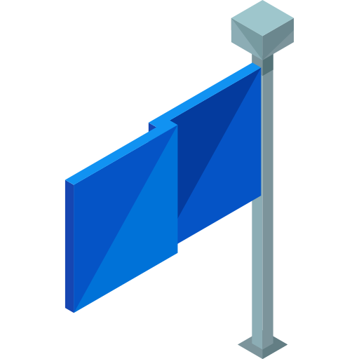 Street sign Roundicons Premium Isometric icon