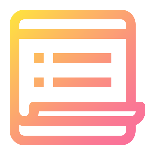 Sticky note Generic Gradient icon