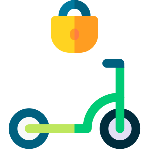 scooter Basic Rounded Flat icono