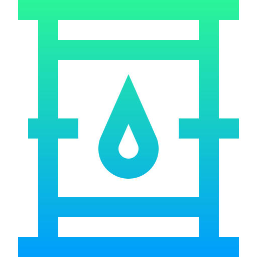 Oil barrel Super Basic Straight Gradient icon