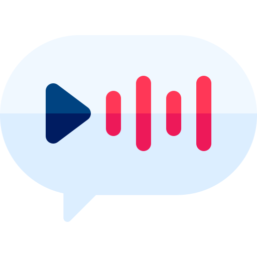 messaggio vocale Basic Rounded Flat icona