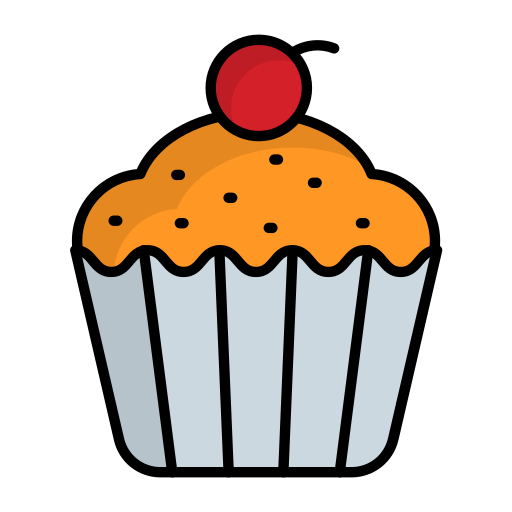 muffin Generic Detailed Outline icoon