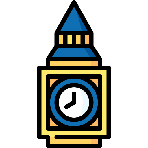 reloj de la torre Special Lineal color icono