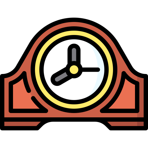 Mantel clock Special Lineal color icon
