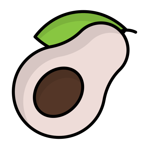 avocado Generic Detailed Outline icoon