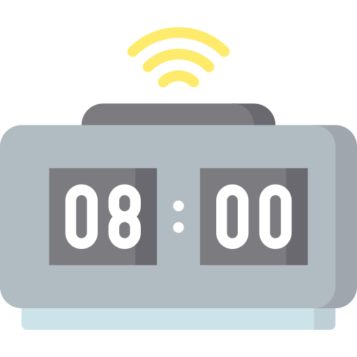 Digital alarm clock Special Flat icon