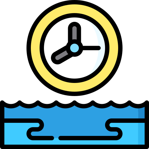 reloj de mareas Special Lineal color icono