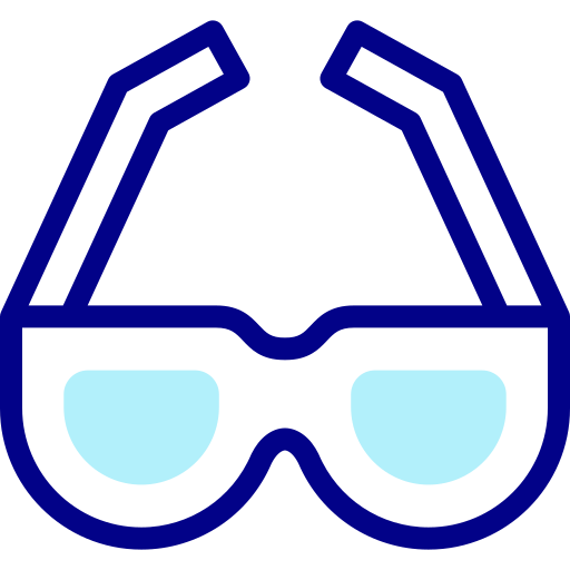 Eyeglasses Detailed Mixed Lineal color icon