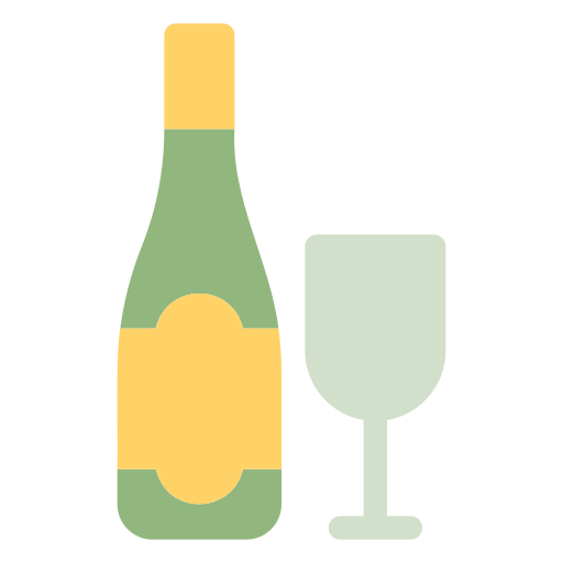 bottiglia di vino Generic Flat icona
