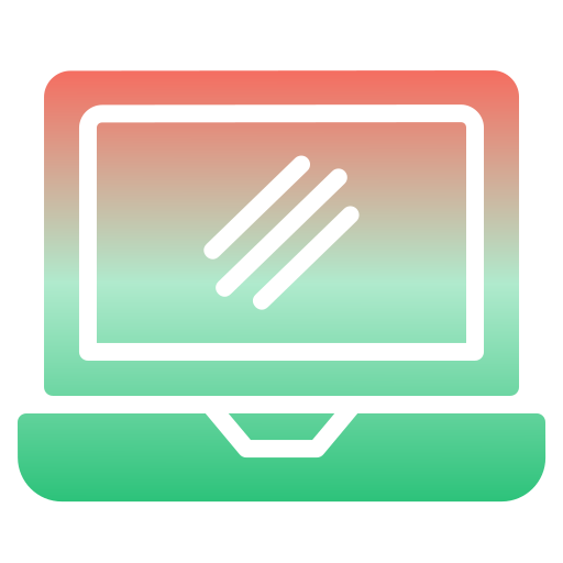 computadora portátil Generic Flat Gradient icono