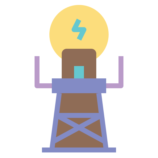 Электрическая башня Generic Flat иконка