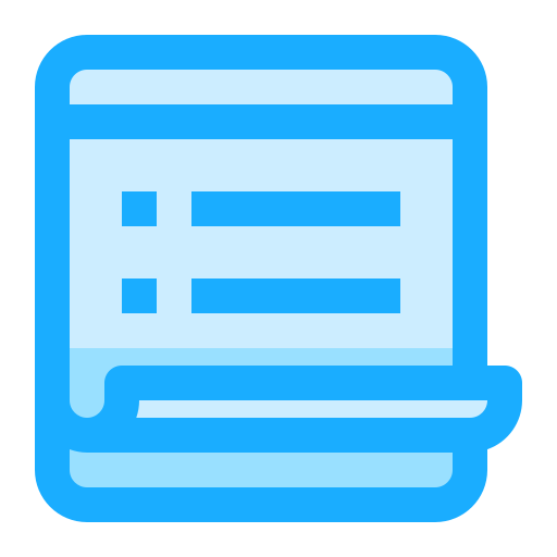 Sticky note Generic Blue icon