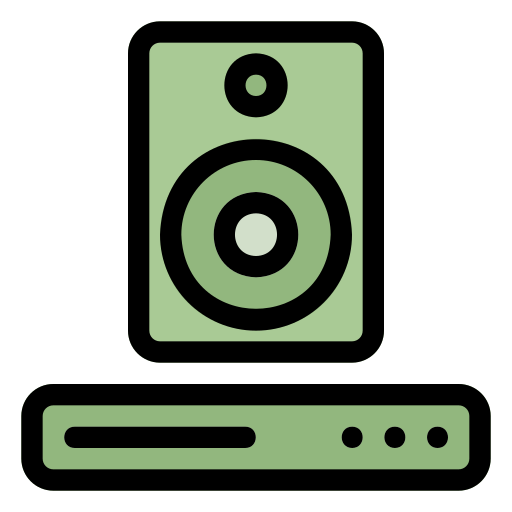 caja de música Generic Outline Color icono