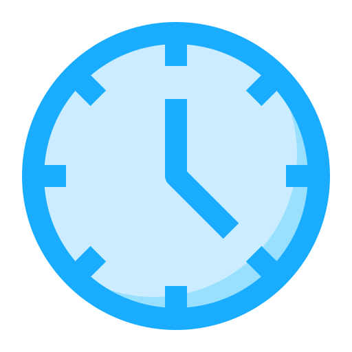 Clock Generic Blue icon