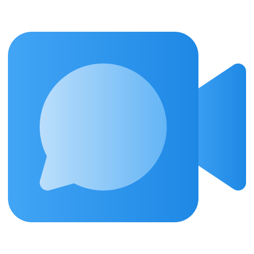 chat de video Generic Flat Gradient icono